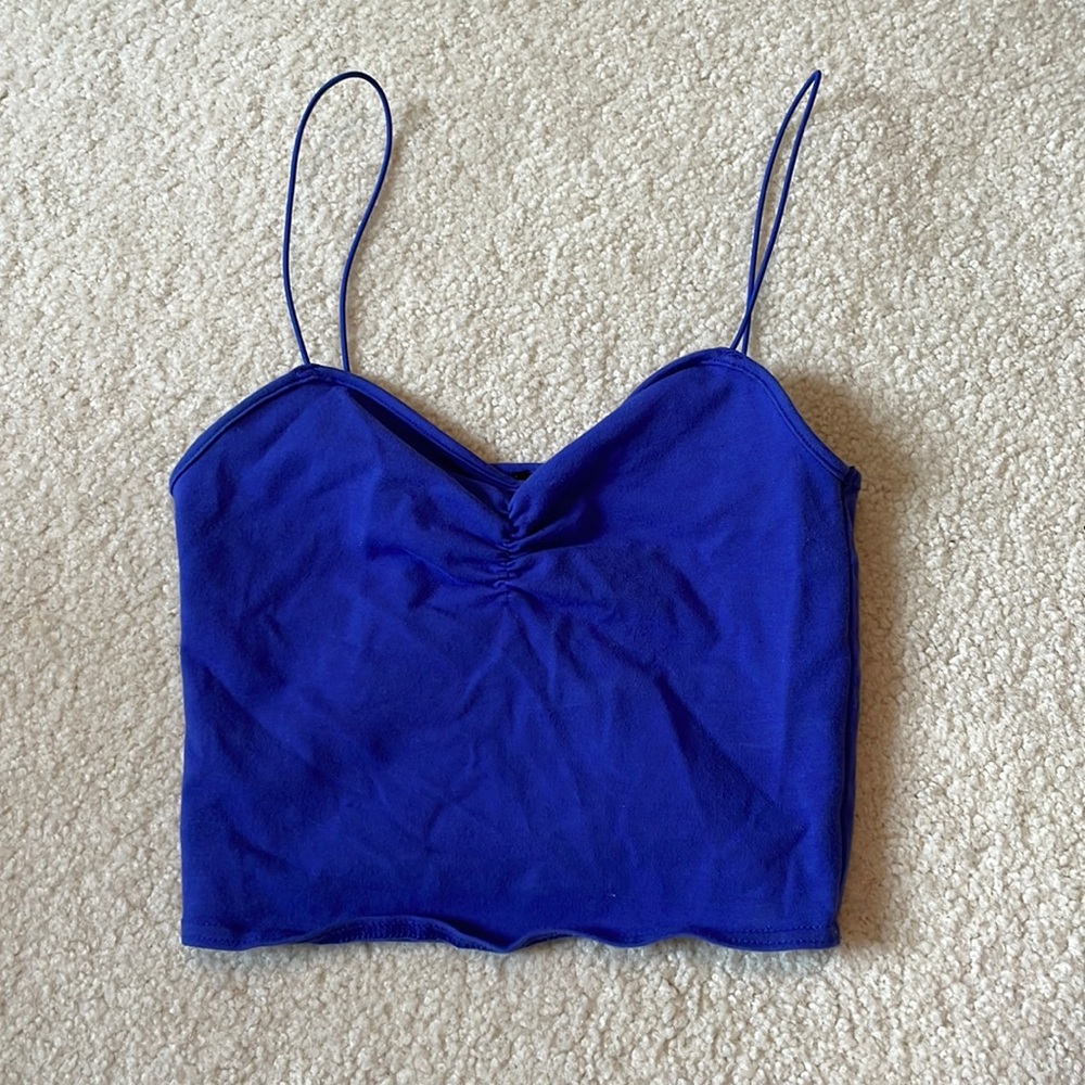 Urban outfitters royal blue crop top